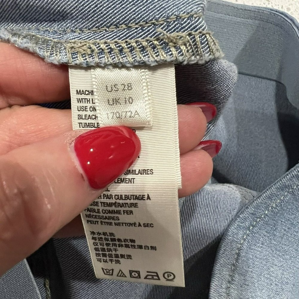 Free People Penny Pull On Flare Jeans Light Wash Jean High Rise Stretch Size 28 - Picture 7 of 12